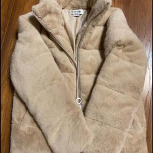 Faux sherpa coat